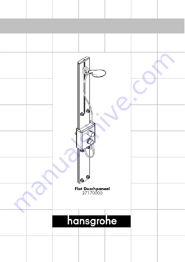 Hans Grohe Flat Duschpaneel 27170000 Assembly Instructions Manual Download Page 38