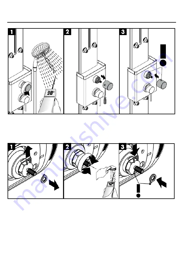 Hans Grohe Flat Duschpaneel 27170000 Assembly Instructions Manual Download Page 191