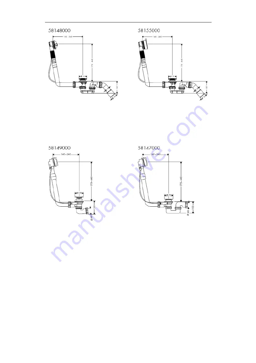 Hans Grohe Flexaplus 58145180 Assembly Instructions Manual Download Page 157