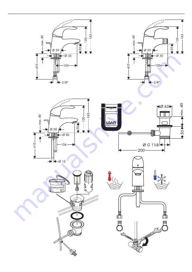 Hans Grohe Focus 31700 Series Manual Download Page 3