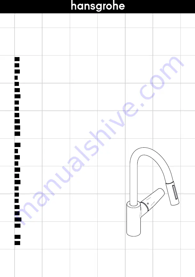 Hans Grohe Focus 31815000 Скачать руководство пользователя страница 1