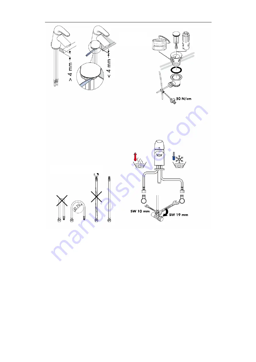 Hans Grohe Focus E 31700 Series Assembly Instructions Manual Download Page 4