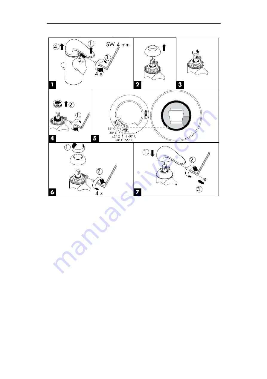 Hans Grohe Focus E 31700 Series Assembly Instructions Manual Download Page 47