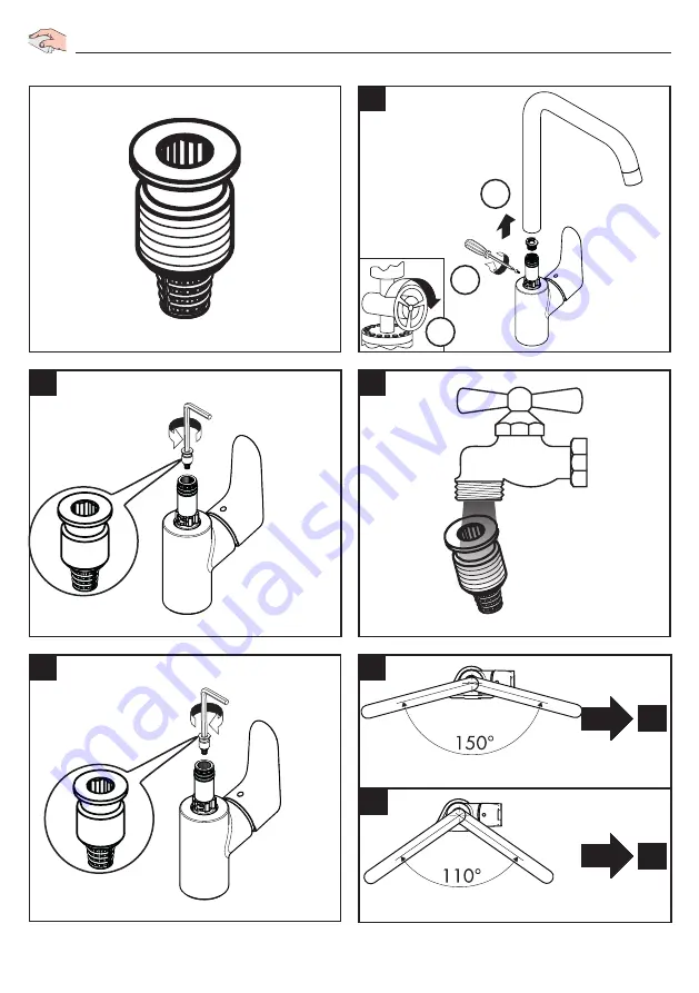 Hans Grohe Focus Eco 31821 Series Instructions For Use Manual Download Page 44