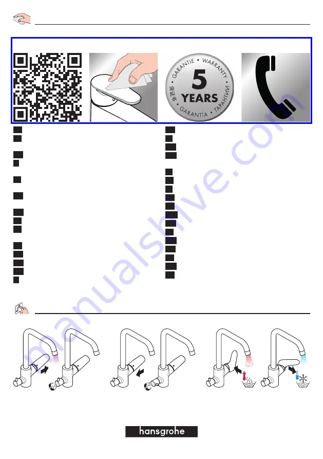 Hans Grohe Focus M41 260 1jet 31823000 Instructions For Use/Assembly Instructions Download Page 40