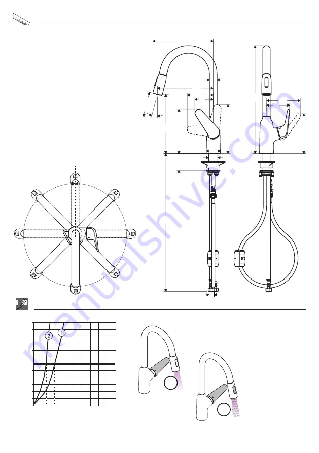 Hans Grohe Focus M42 180 2jet 71801007 Скачать руководство пользователя страница 4