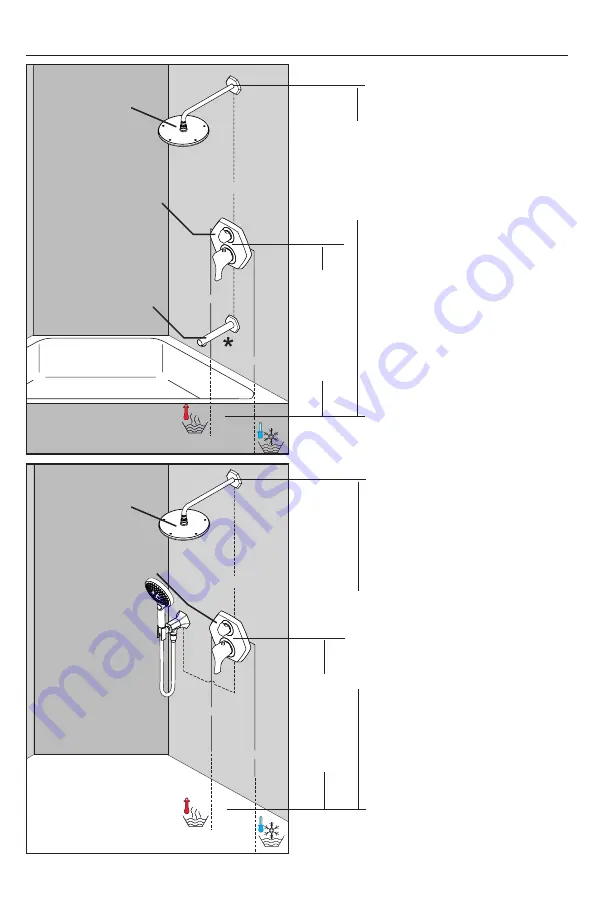 Hans Grohe Locarno Thermostatic Trim with Volume Control and Diverter 04820 0... Installation/User Instructions/Warranty Download Page 5