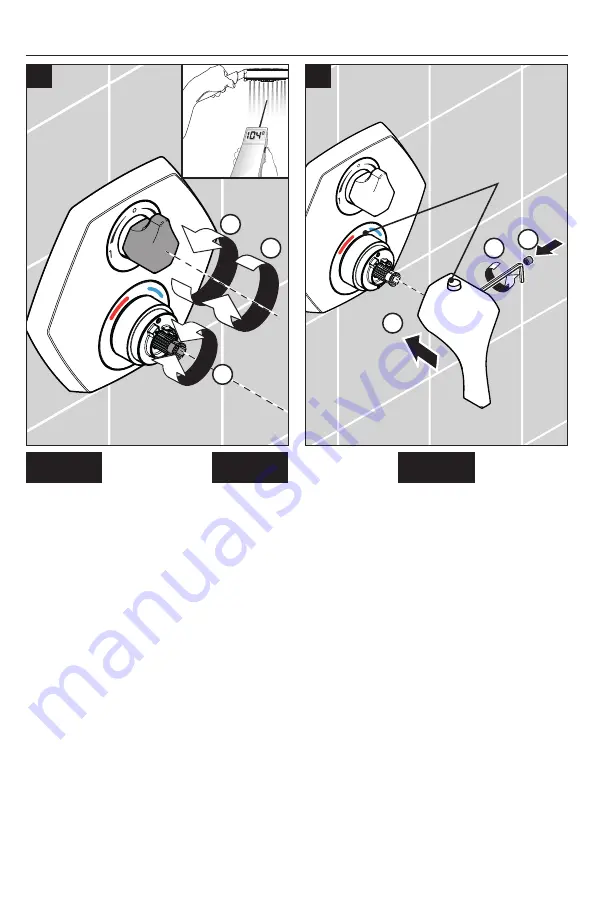 Hans Grohe Locarno Thermostatic Trim with Volume Control and Diverter 04820 0... Installation/User Instructions/Warranty Download Page 13