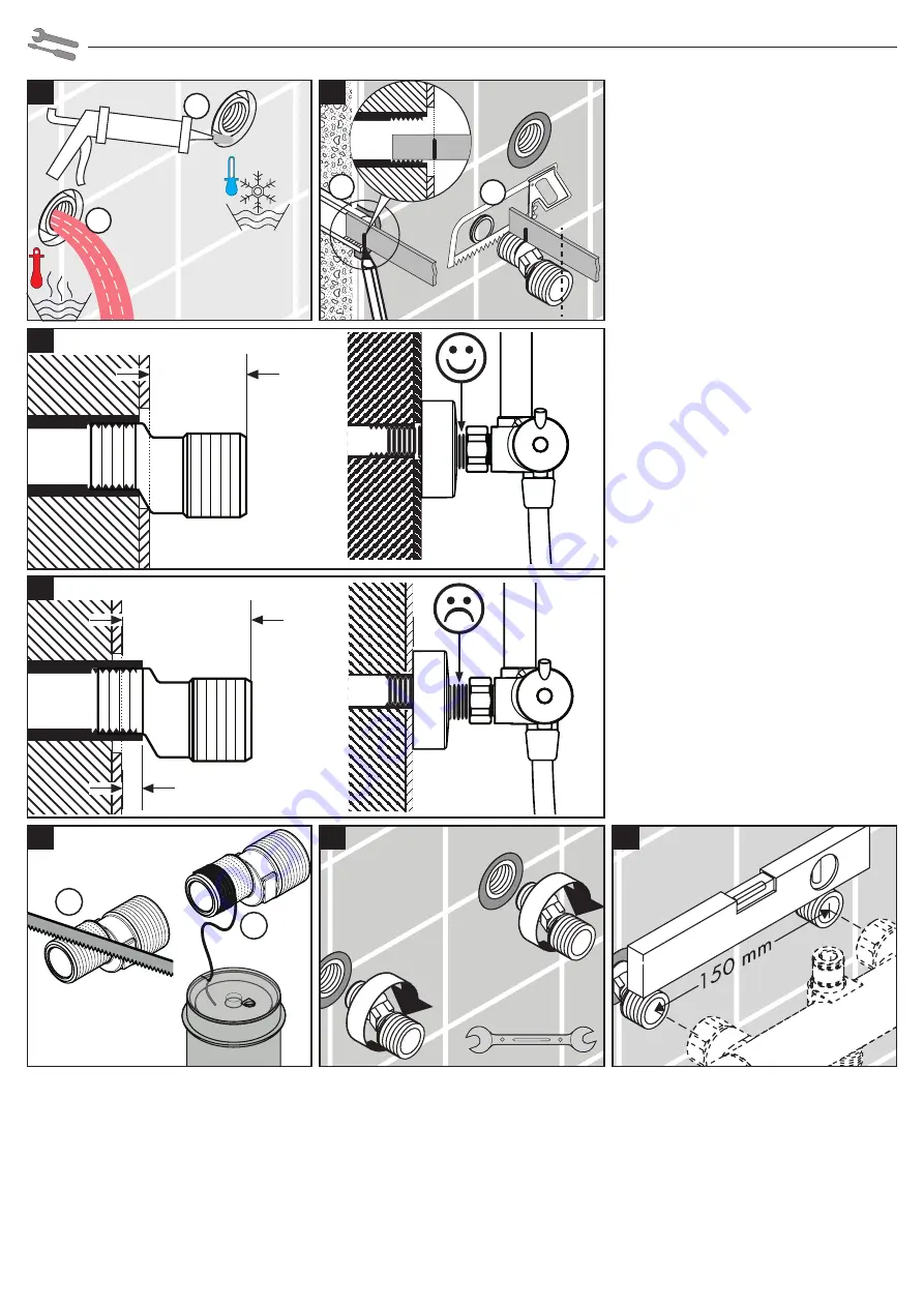 Hans Grohe Marin2 160 Showerpipe 27338009 Instructions For Use And Assembly Instructions Download Page 4