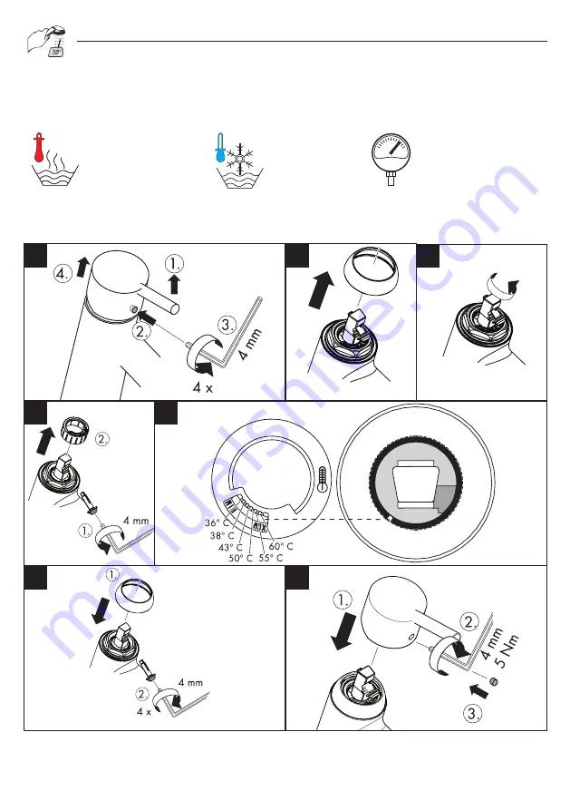 Hans Grohe Metris 230 Series Instructions For Use Manual Download Page 34