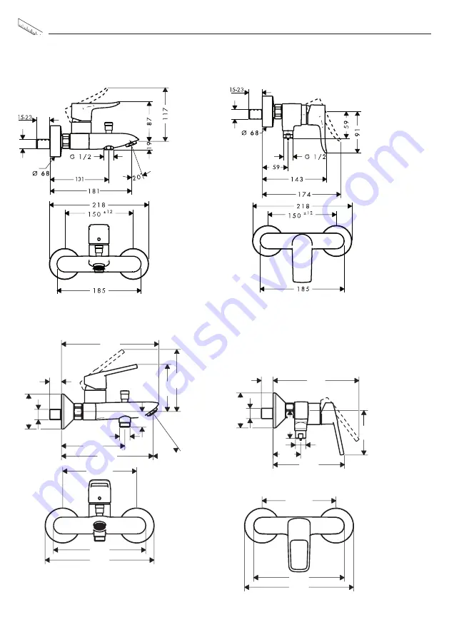 Hans Grohe Metris 31042009 Instructions For Use/Assembly Instructions Download Page 8