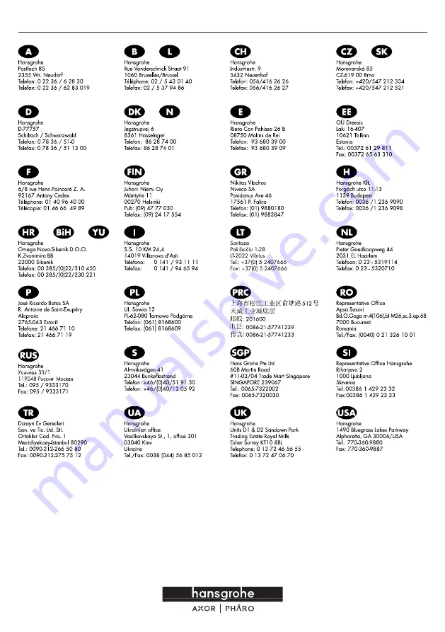 Hans Grohe Metris 31050000 Quick Start Manual Download Page 17