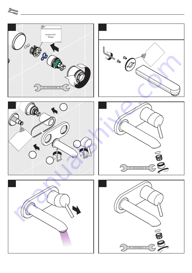 Hans Grohe Metris 3108500 Series Instructions For Use/Assembly Instructions Download Page 34