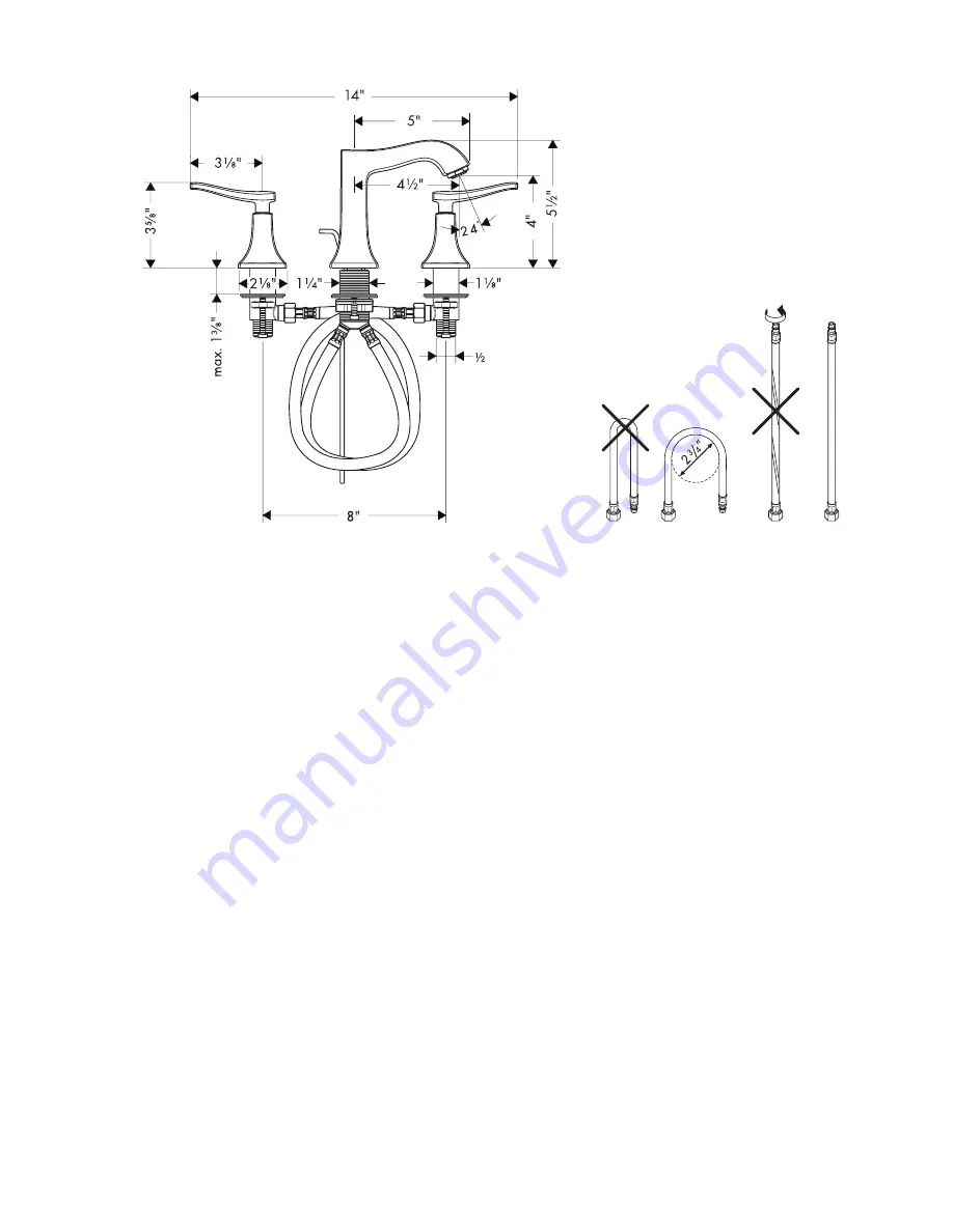 Hans Grohe Metris C 31073XX1 Installation Instructions Manual Download Page 2