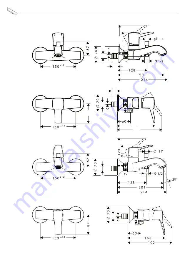 Hans Grohe Metris Classic 31478000 Instructions For Use/Assembly Instructions Download Page 36