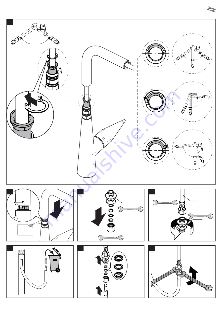 Hans Grohe Metris M71 220 2jet 73800 Series Instructions For Use/Assembly Instructions Download Page 4