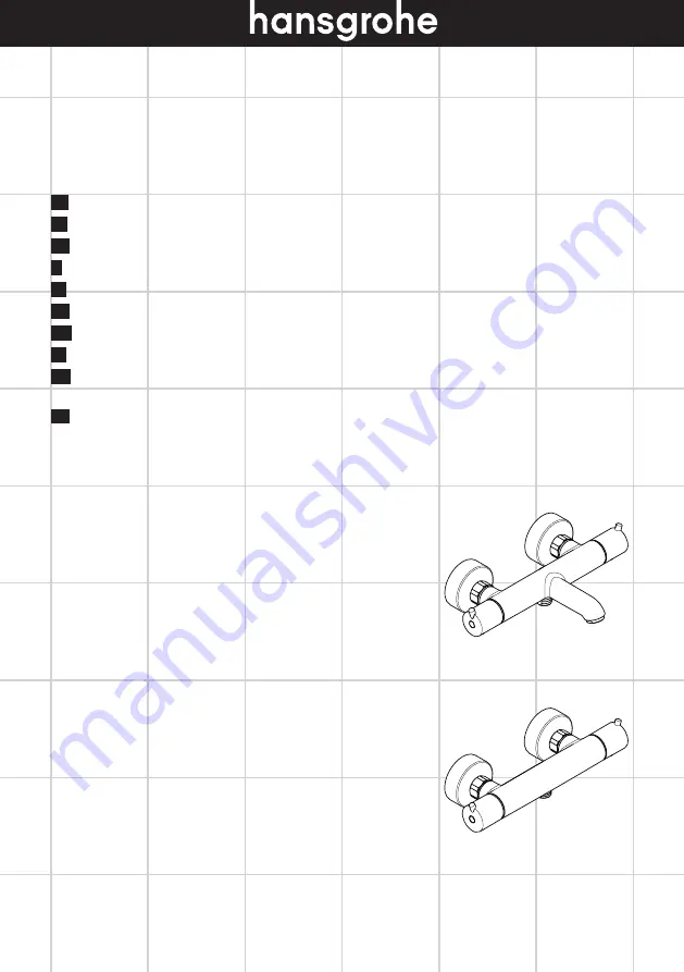 Hans Grohe Metris Puro 13148000 Скачать руководство пользователя страница 1