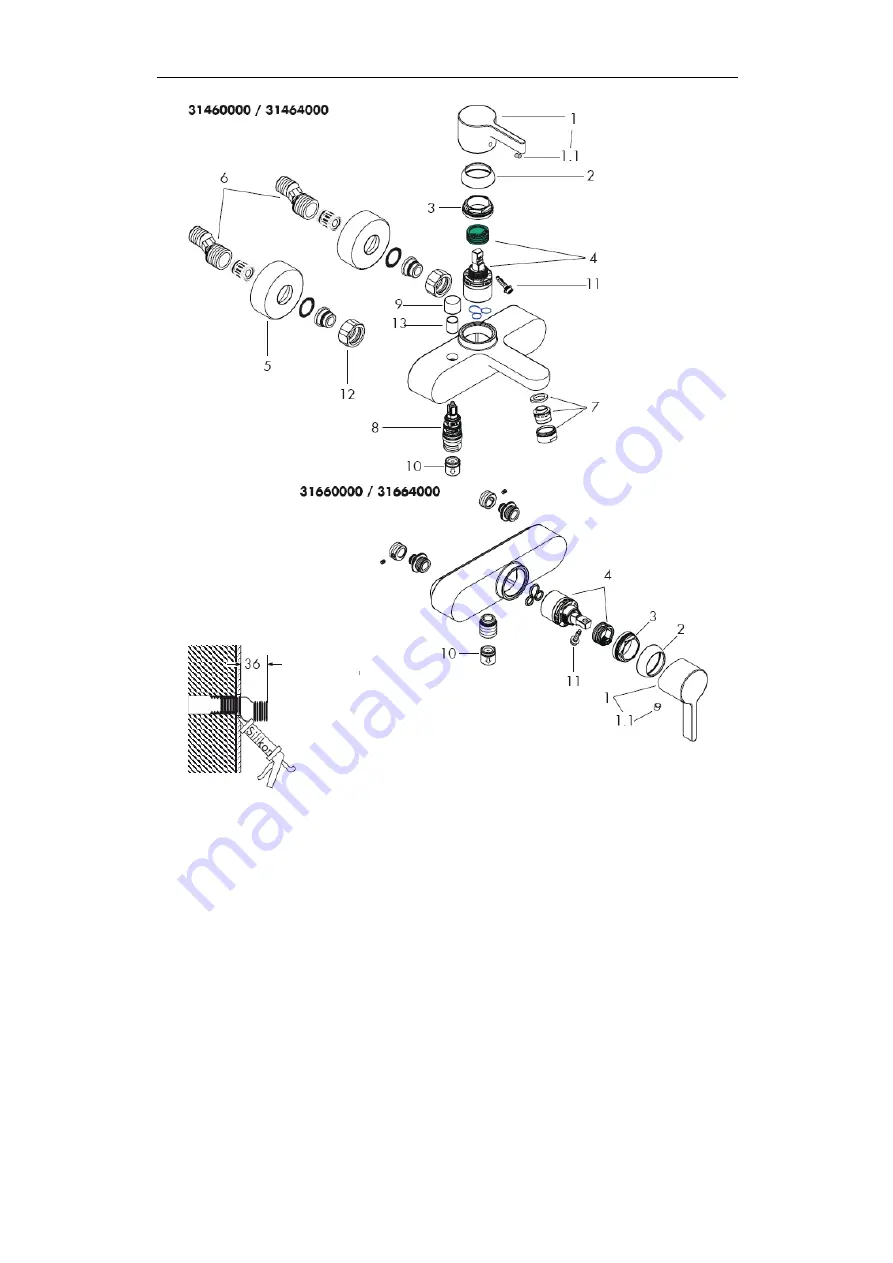 Hans Grohe Metris S 31460000 Assembly Instructions Manual Download Page 4