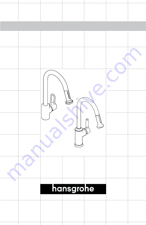 Hans Grohe Metro E 06697 5 Series Installation Instructions / Warranty Download Page 1