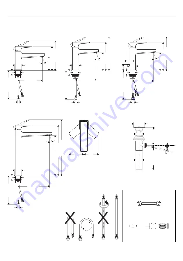 Hans Grohe Metropol 100 74505 1 Series Installation/User Instructions/Warranty Download Page 5