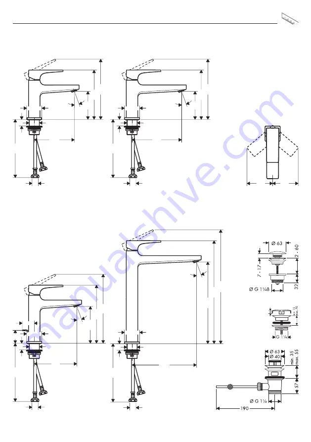 Hans Grohe Metropol 110 32507 7 Series Скачать руководство пользователя страница 7