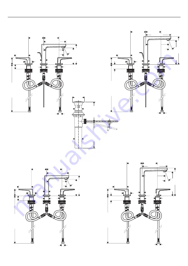 Hans Grohe Metropol 32518 1 Series Installation/User Instructions/Warranty Download Page 4