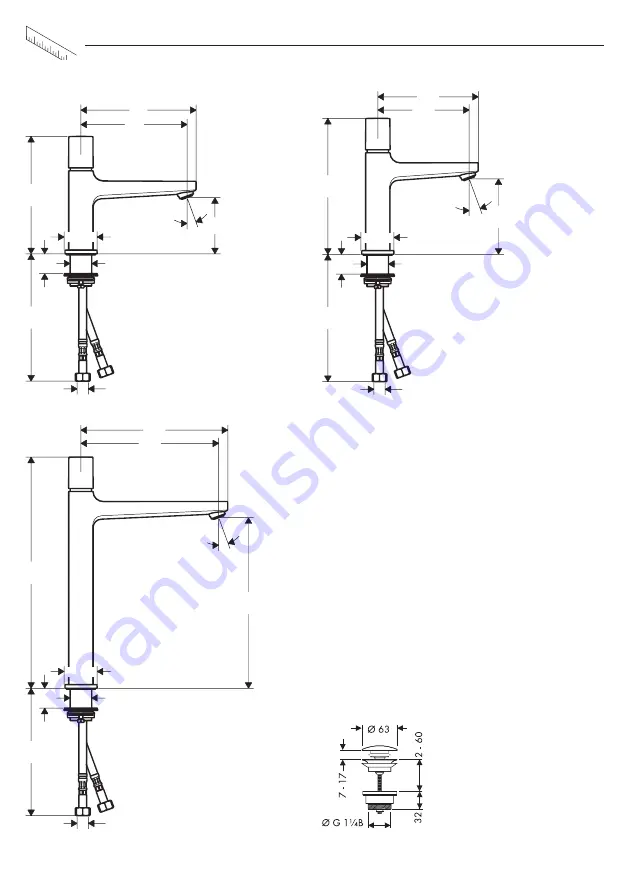 Hans Grohe Metropol Select 100 32570000 Instructions For Use/Assembly Instructions Download Page 64