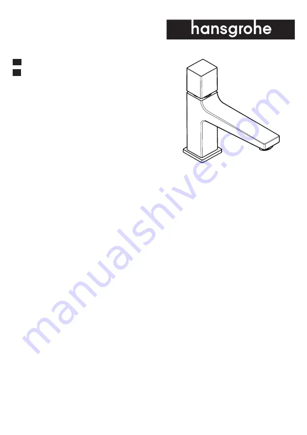 Hans Grohe Metropol Select 110 32571007 Instructions For Use/Assembly Instructions Download Page 1