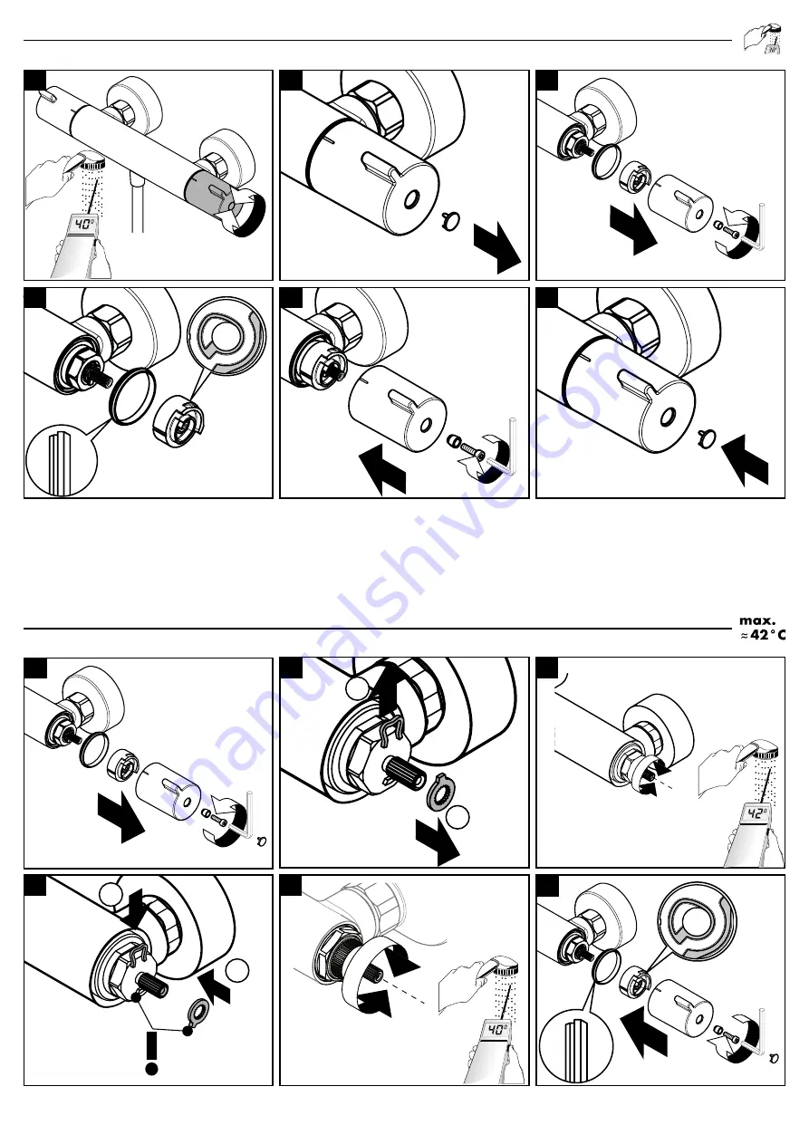 Hans Grohe MyClub 180 Showerpipe EcoSmart Instructions For Use/Assembly Instructions Download Page 33