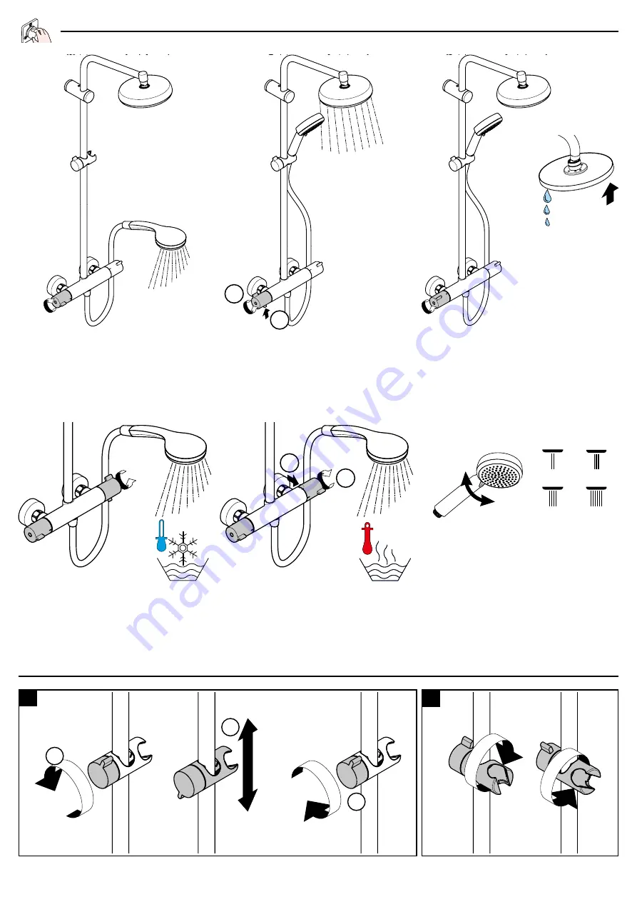 Hans Grohe MyClub 180 Showerpipe EcoSmart Instructions For Use/Assembly Instructions Download Page 34