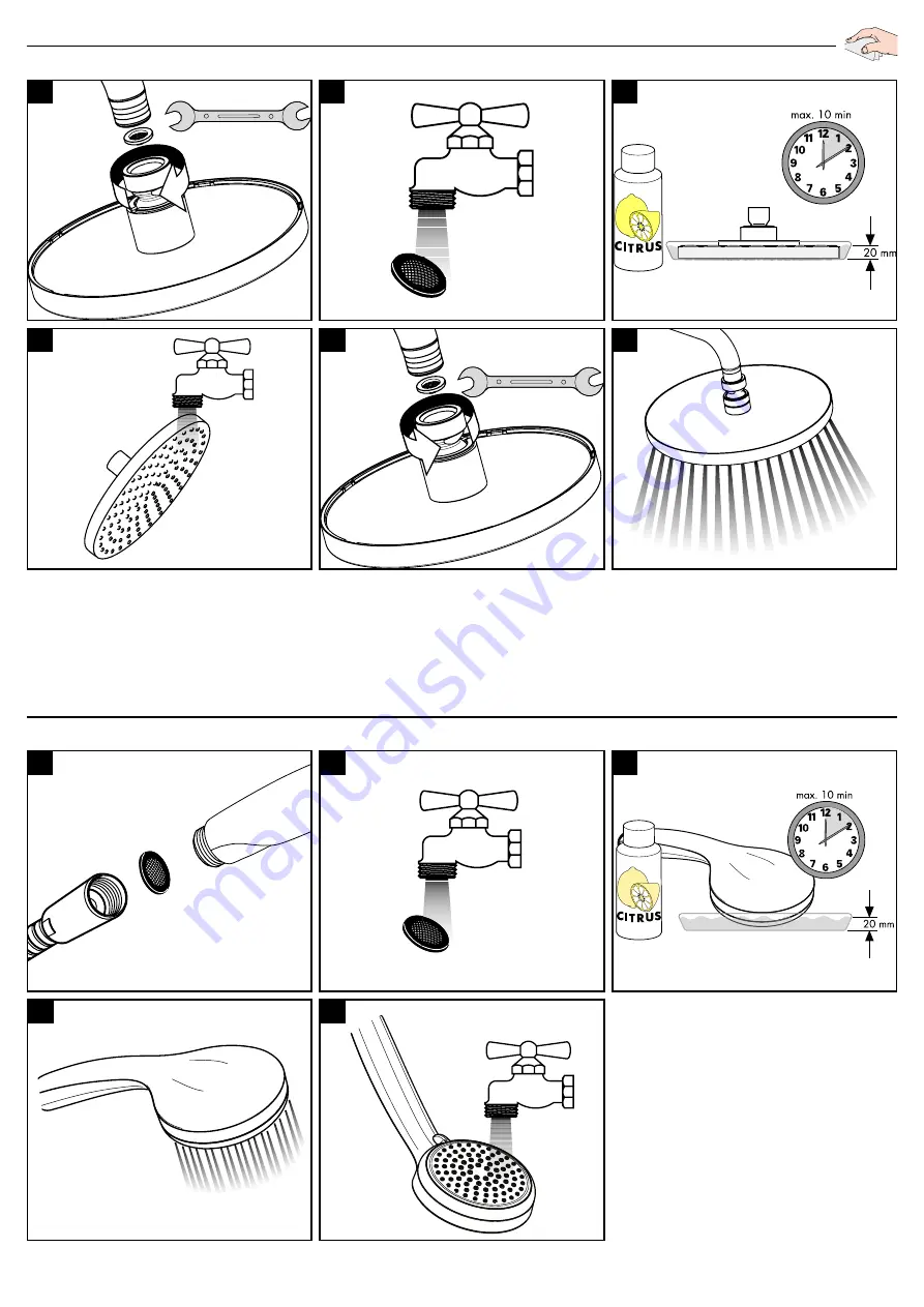 Hans Grohe MyClub 180 Showerpipe EcoSmart Instructions For Use/Assembly Instructions Download Page 35