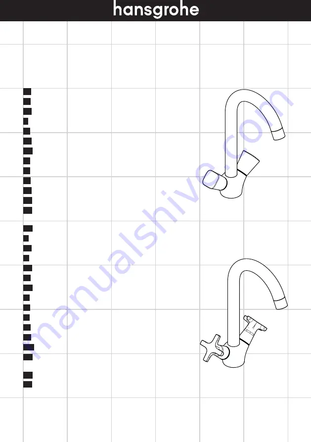 Hans Grohe MyCube 13818000 Instructions For Use/Assembly Instructions Download Page 1