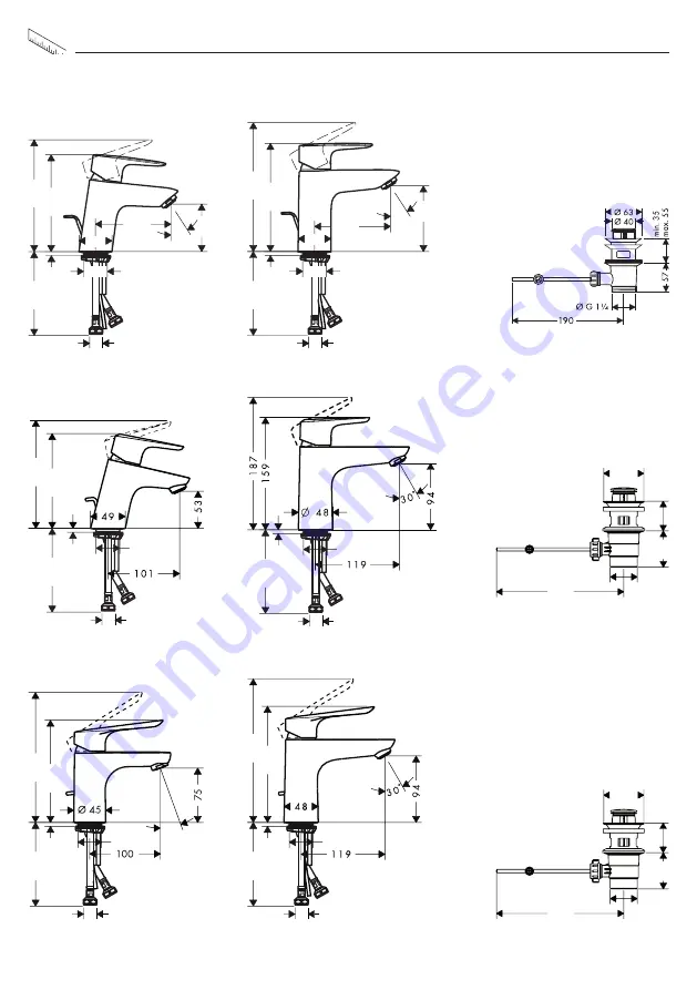 Hans Grohe MySport M 71110 7 Series Скачать руководство пользователя страница 8