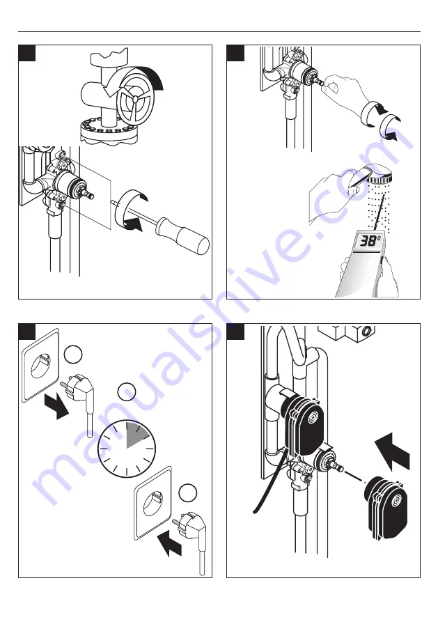 Hans Grohe PHARO DT 115 1/98 Quick Start Manual Download Page 4