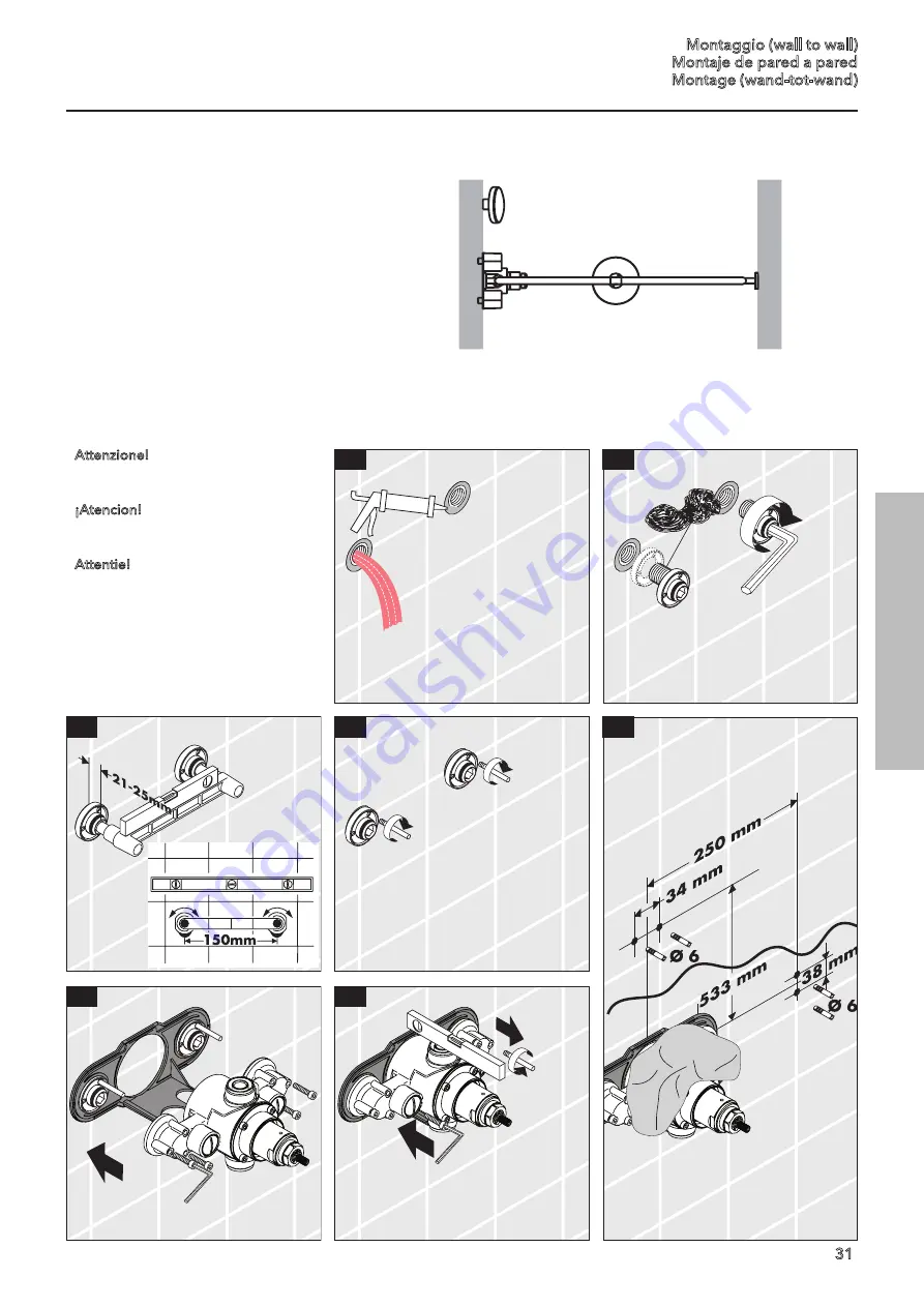 Hans Grohe Pharo ShowerArc 26396000 Installation Instructions Manual Download Page 31