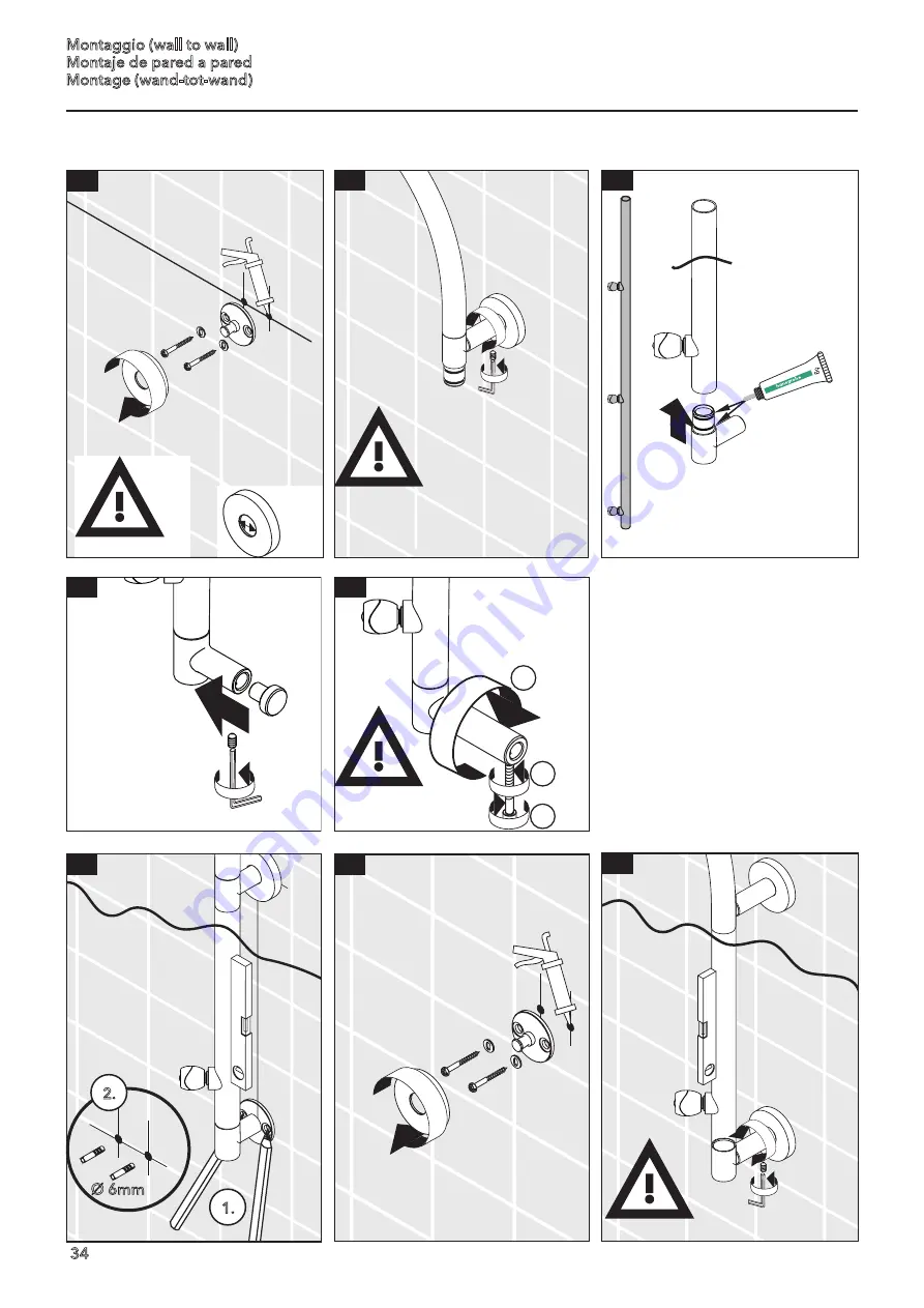 Hans Grohe Pharo ShowerArc 26396000 Installation Instructions Manual Download Page 34