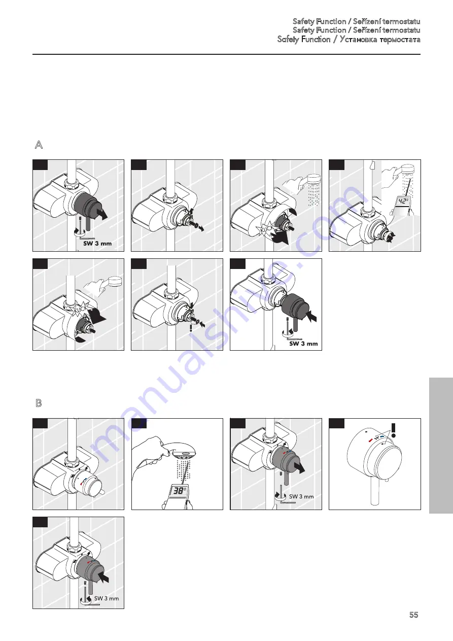 Hans Grohe Pharo ShowerArc 26396000 Installation Instructions Manual Download Page 55