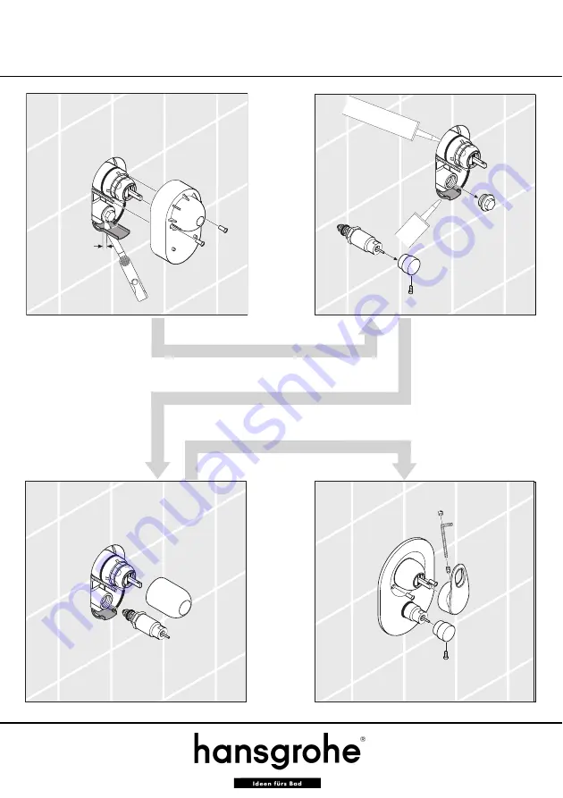 Hans Grohe Picta 31415 Quick Start Manual Download Page 5