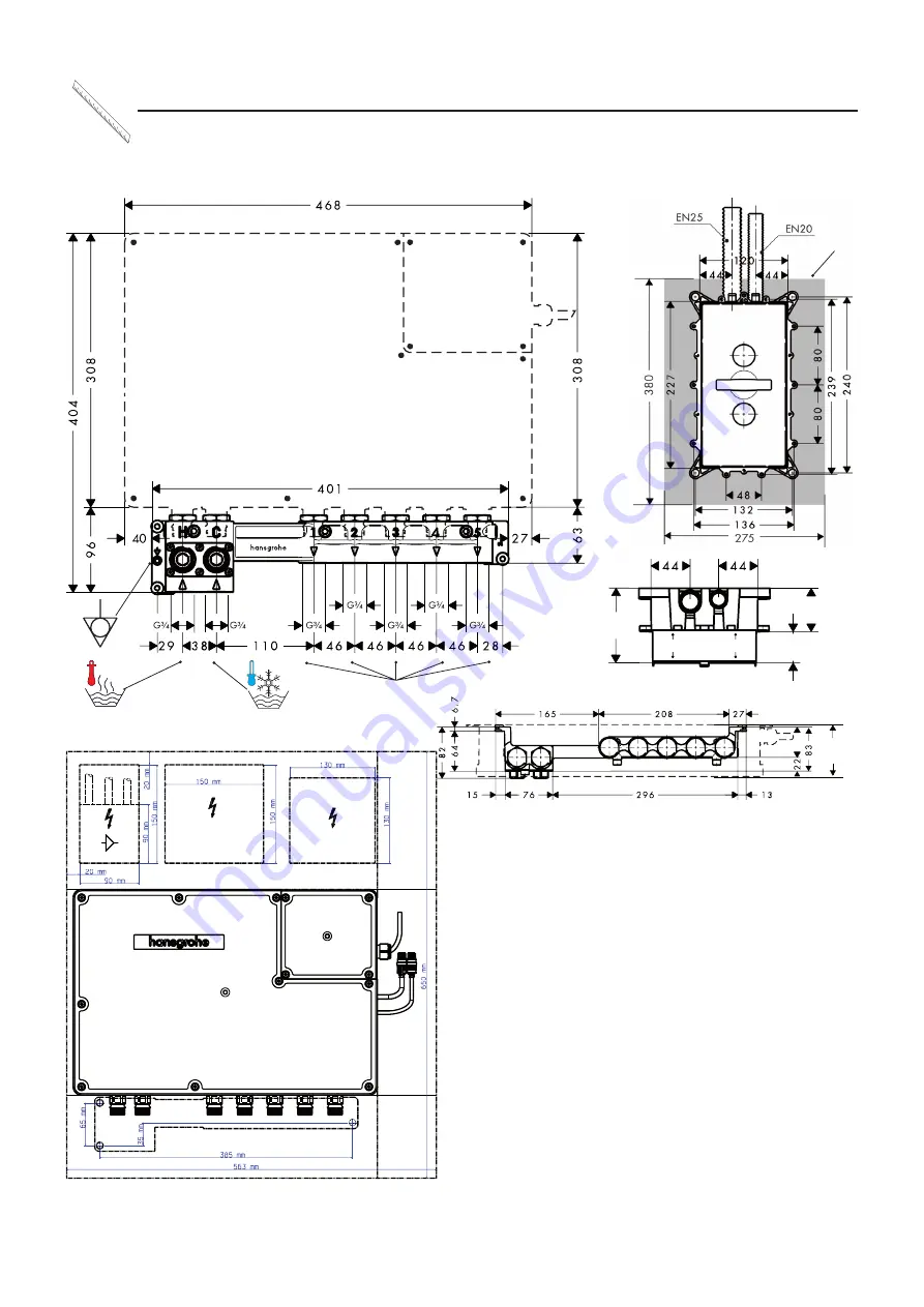 Hans Grohe RainBrain 15840180 Assembly Instructions Manual Download Page 24