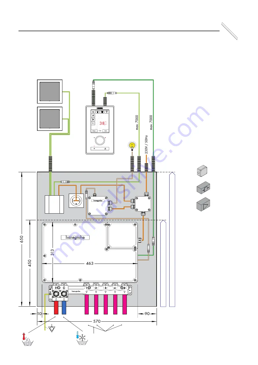 Hans Grohe RainBrain 15840180 Assembly Instructions Manual Download Page 25