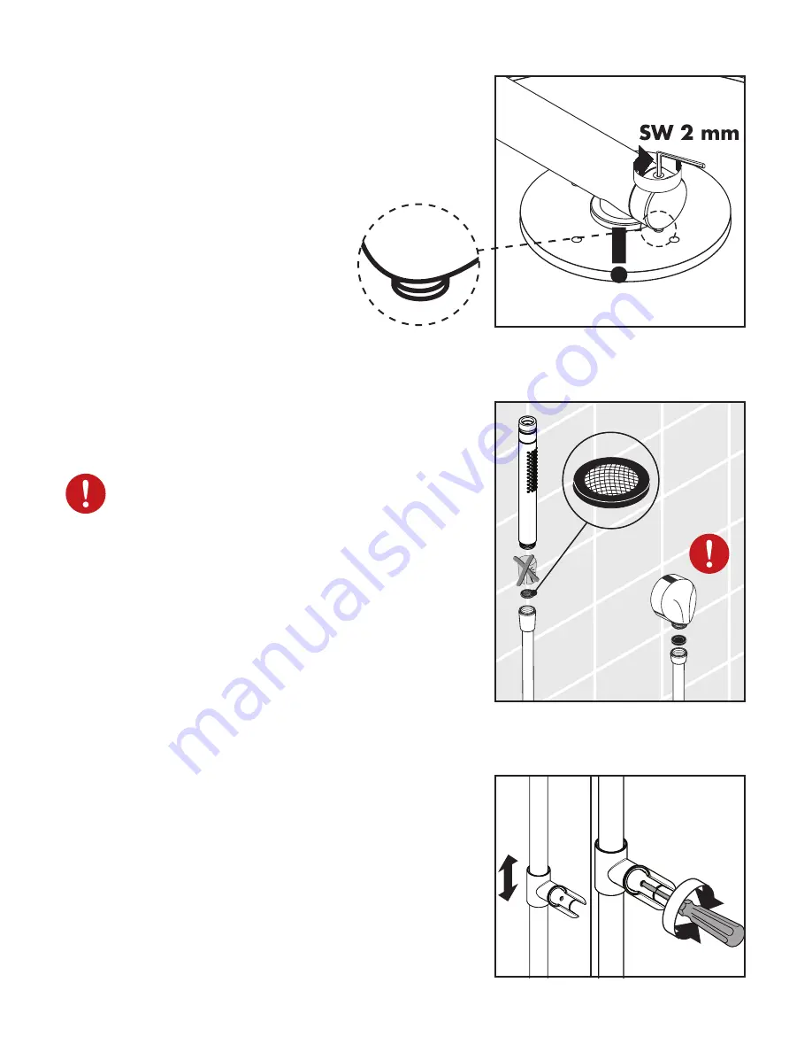 Hans Grohe Raindance Connect Showerpipe 27164001 Installation Instructions / Warranty Download Page 7