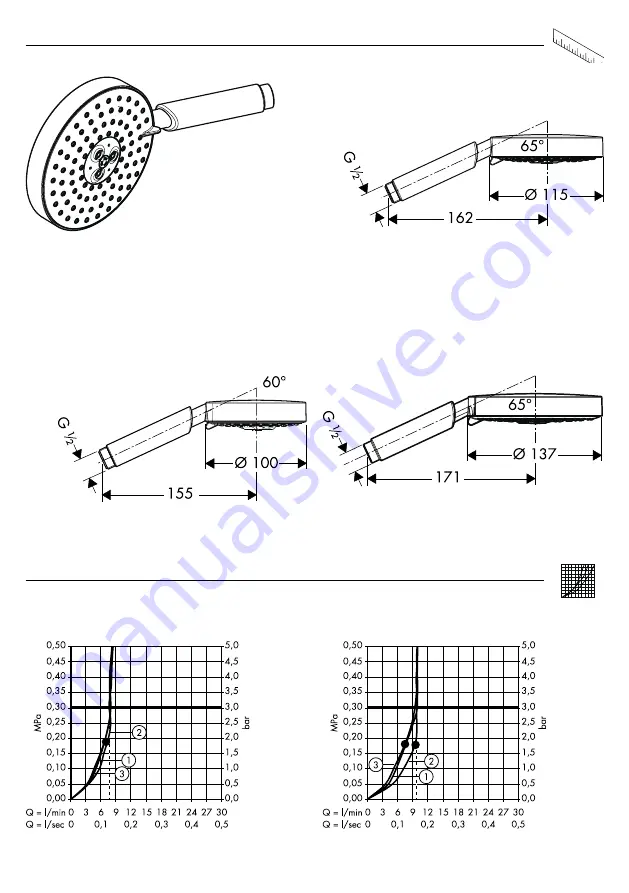 Hans Grohe Raindance E 100 AIR 1jet 28508003 Instructions For Use/Assembly Instructions Download Page 5