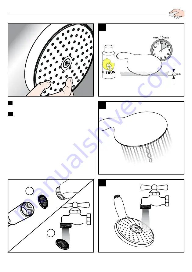 Hans Grohe Raindance E 100 AIR 1jet 28508003 Instructions For Use/Assembly Instructions Download Page 9