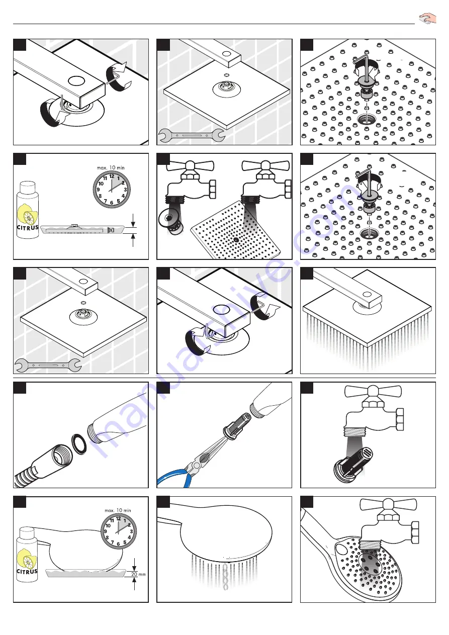 Hans Grohe Raindance E 300 1jet Showerpipe 350 ST 27361000 Instructions For Use/Assembly Instructions Download Page 37