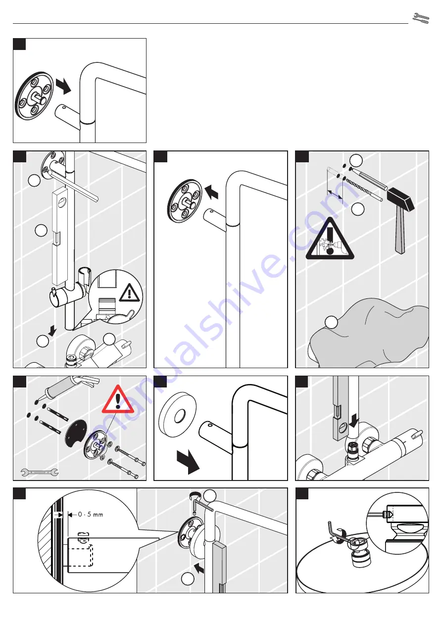 Hans Grohe Raindance S Showerpipe 240 1jet EcoSmart... Скачать руководство пользователя страница 33