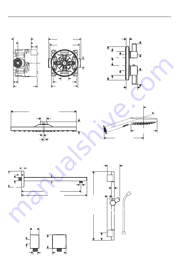 Hans Grohe Raindance S Thermostatic Showerhead/Wallbar Set 04915 0... Installation/User Instructions/Warranty Download Page 5