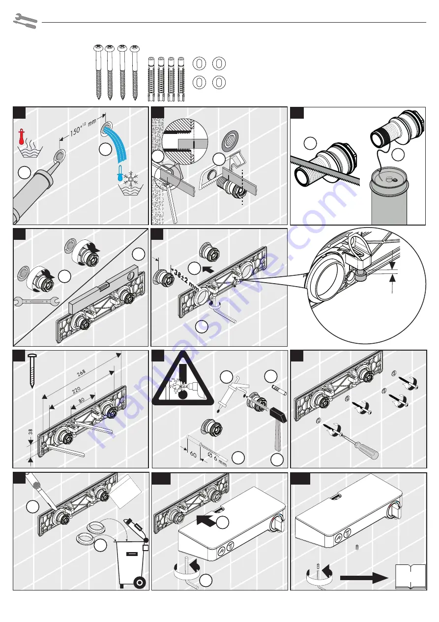 Hans Grohe Raindance Select 2jet Showerpipe 27283000 Instructions For Use/Assembly Instructions Download Page 33