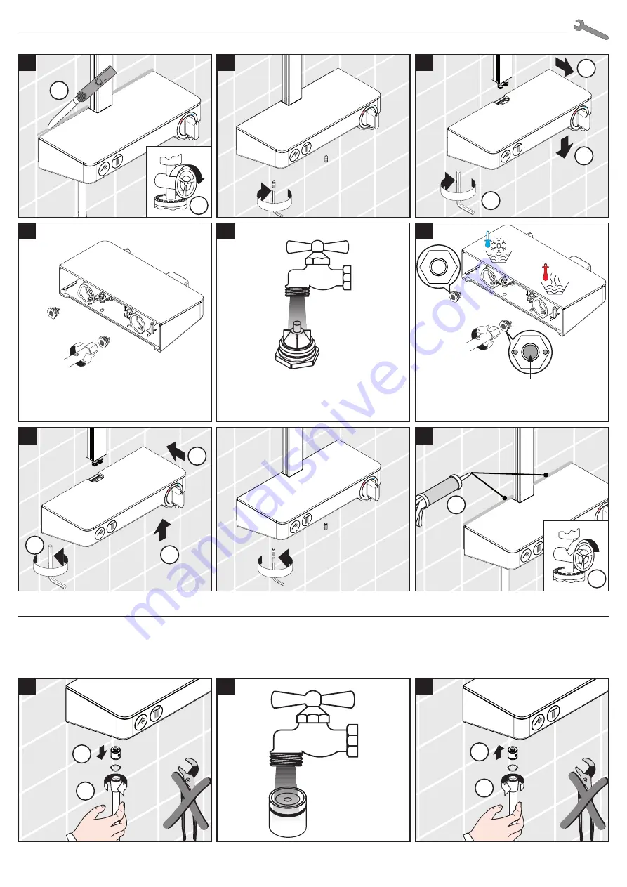 Hans Grohe Raindance Select 2jet Showerpipe 27283000 Instructions For Use/Assembly Instructions Download Page 40