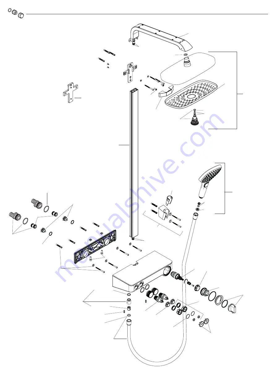 Hans Grohe Raindance Select 2jet Showerpipe 27283000 Скачать руководство пользователя страница 41