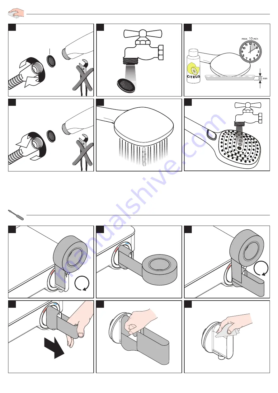 Hans Grohe Raindance Select 2jet Showerpipe 27283000 Скачать руководство пользователя страница 43